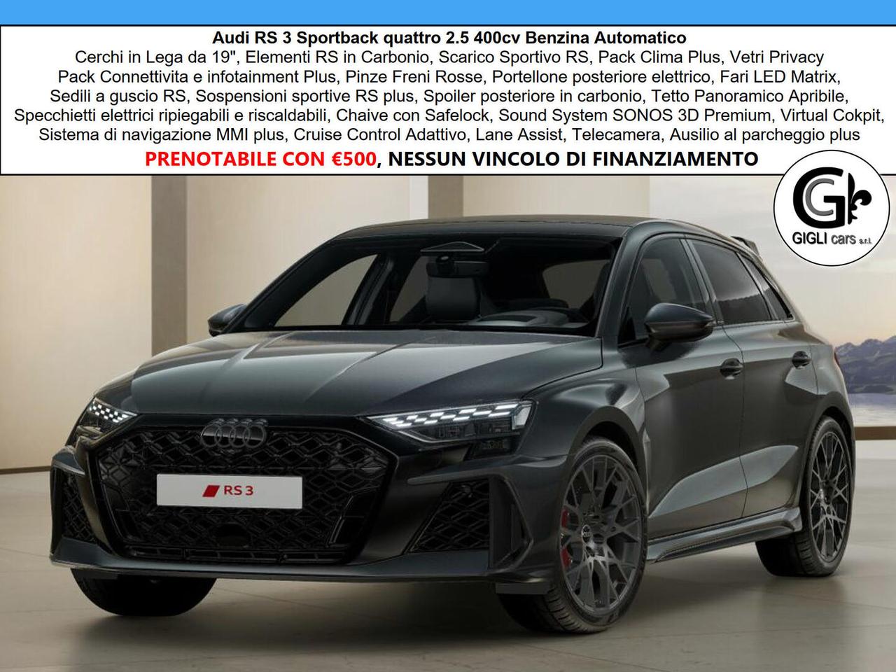Audi RS3 Sportback TFSI quattro S tronic MY25 FULL OPTIONAL