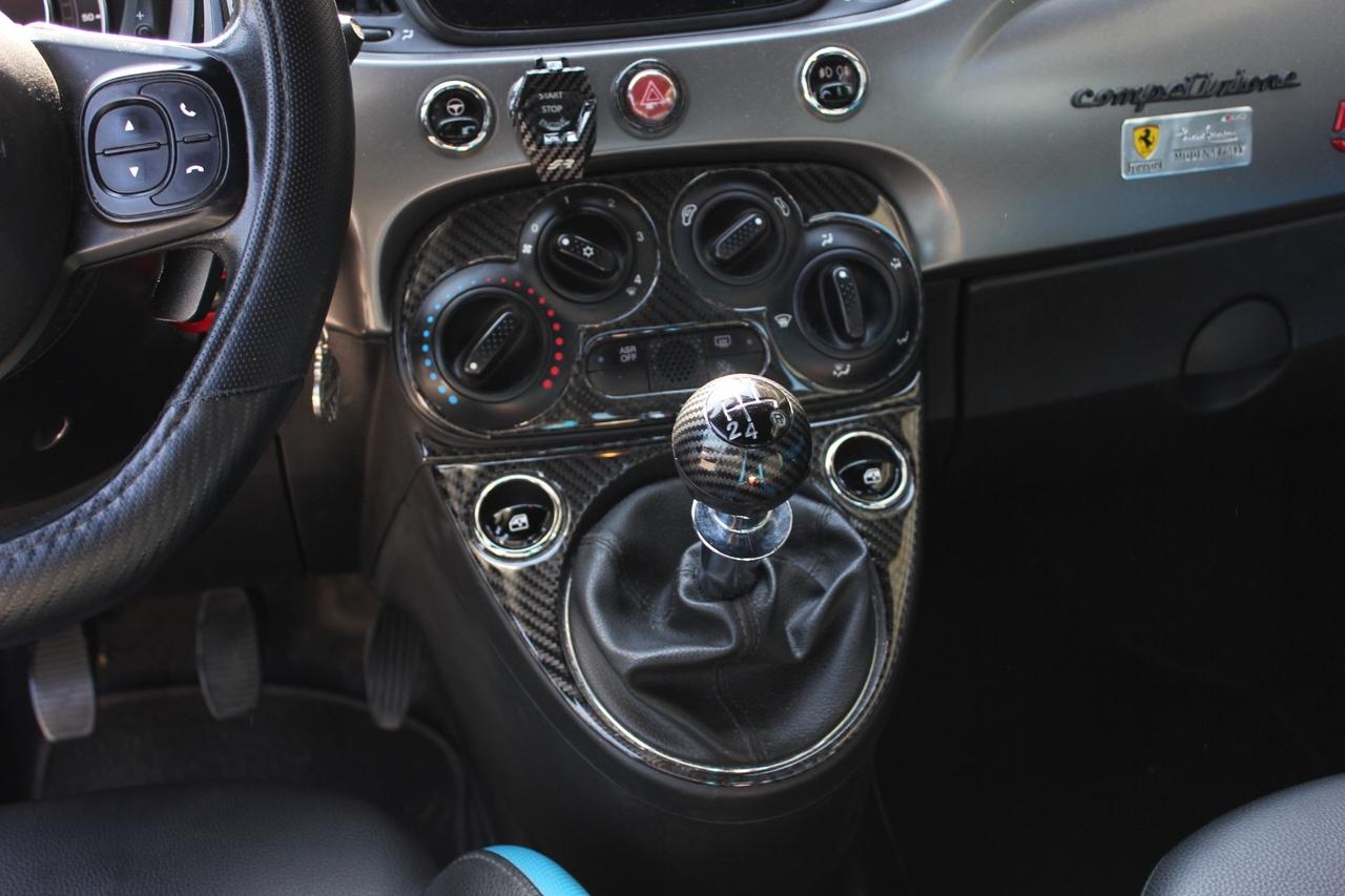 FIAT 500 1.2 69 CV ''LOOK ABARTH 695 TRIBUTO FERRARI INTERNI MISTO PELLE TRAFORATA