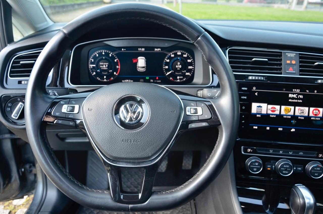 VOLKSWAGEN GOLF 5p 1.5 TSI EXECUTIVE 130cv DSG, UNICOPROP, TUTTI SERVICE VW, EURO 6C, TETTO, NAVI, PERMUTE