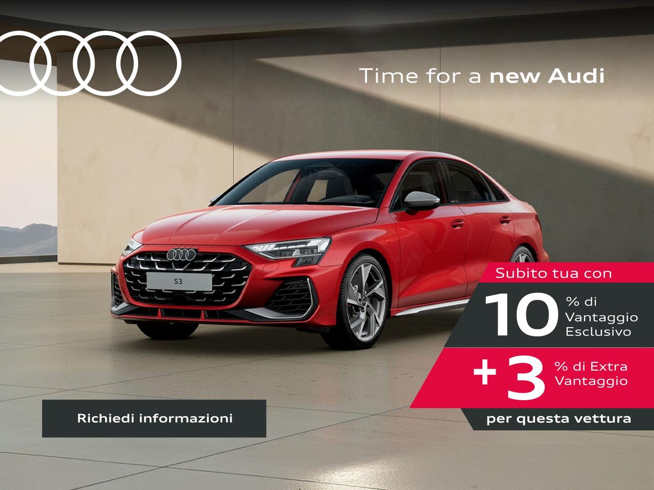 Audi S3 sedan 2.0 tfsi quattro s-tronic