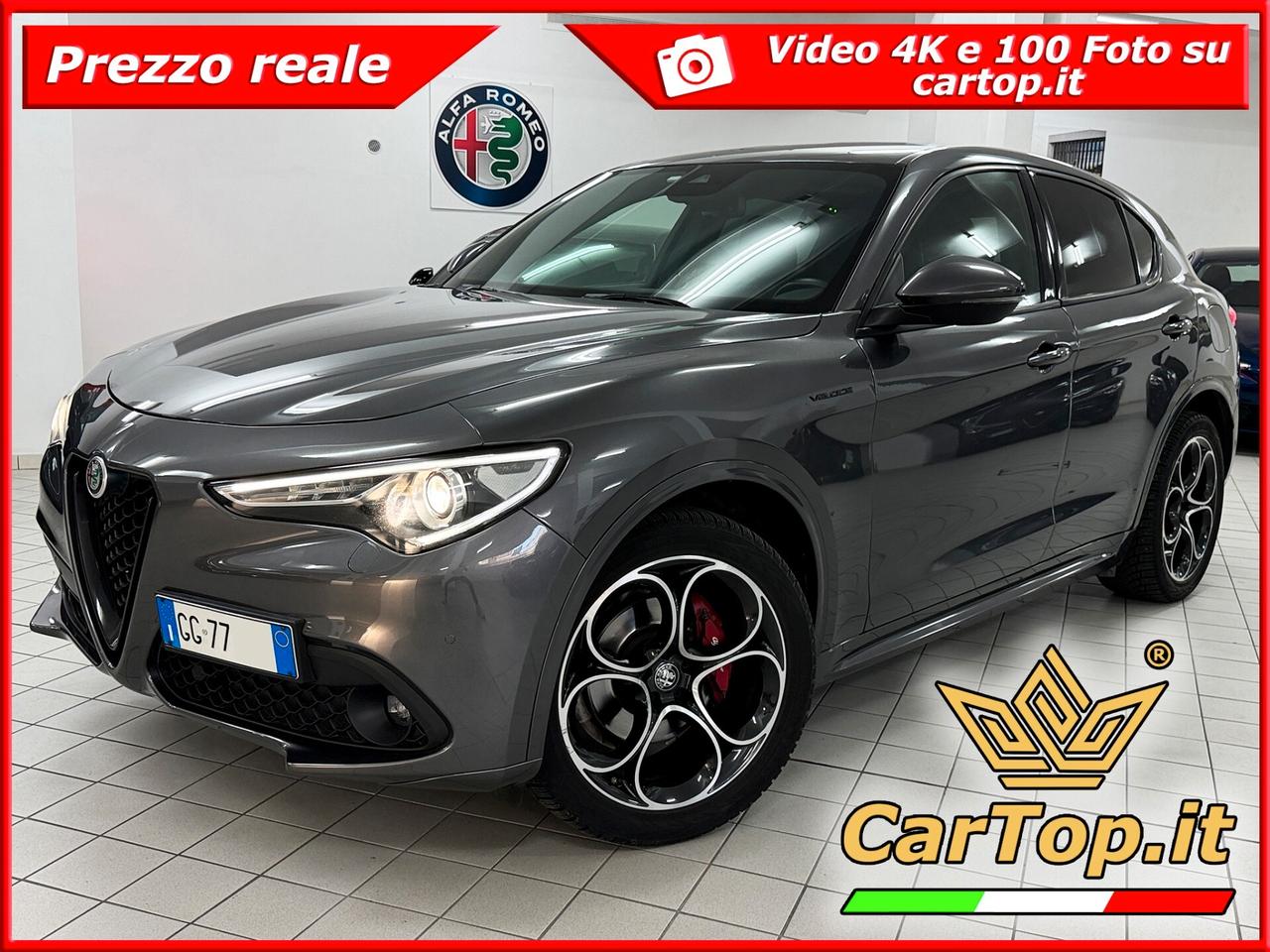 Alfa Romeo Stelvio 2.2 TD 210 CV VELOCE AT8 Q4 KIT DISTRIBUZIONE ESEGUITO UNICO PROPRIETARIO PERFETTA TAGLIANDATA