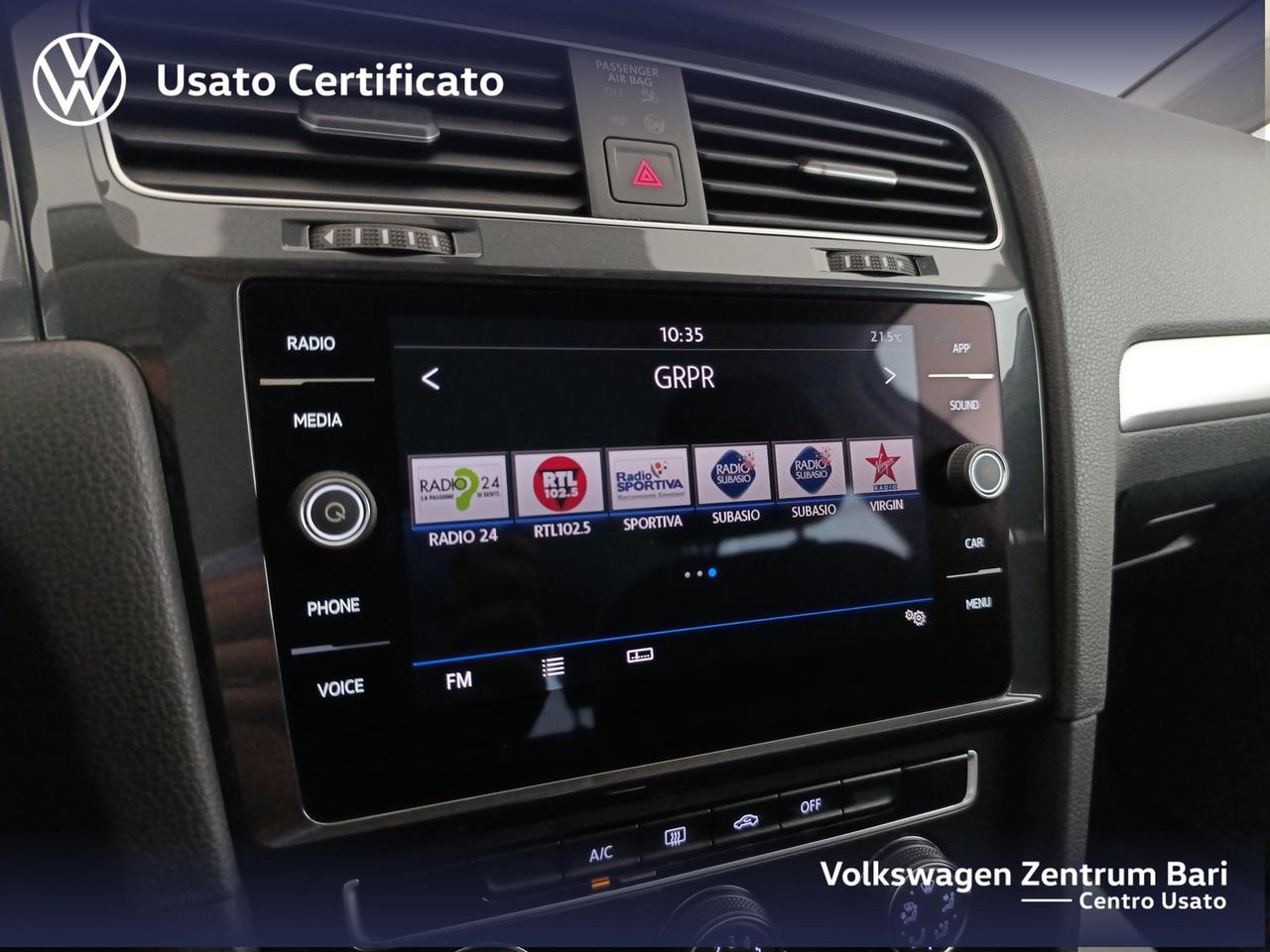 Volkswagen Golf 5p 1.5 tgi trendline 130cv dsg