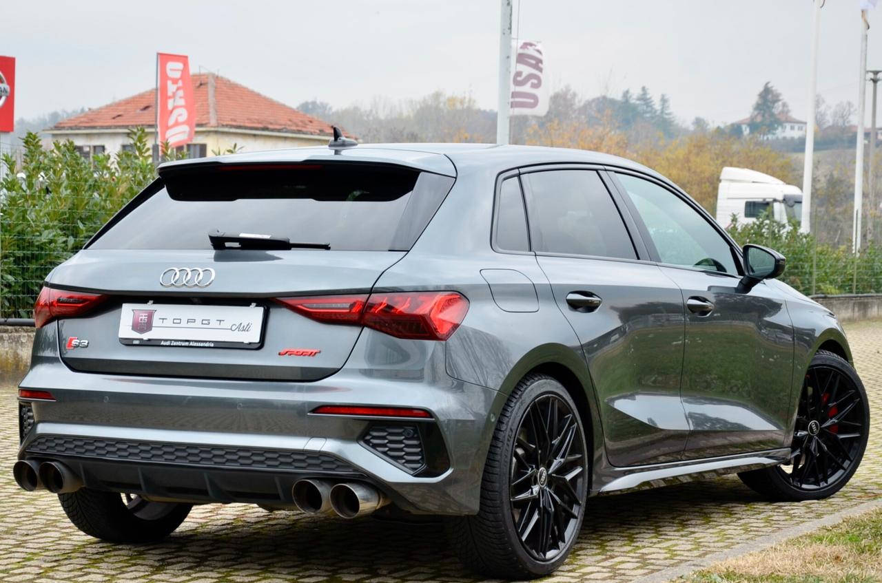 AUDI S3 SPB 2.0 TFSI QUATTRO 310cv S-TRONIC, GARANZIA AUDI 1/28, SERVICE AUDI, UFF ITALIANA, EURO 6D, MATRIX, BANG&OLUFSEN, DYNAMIC PACK, SCARICO, RETROCAMERA, PERMUTE