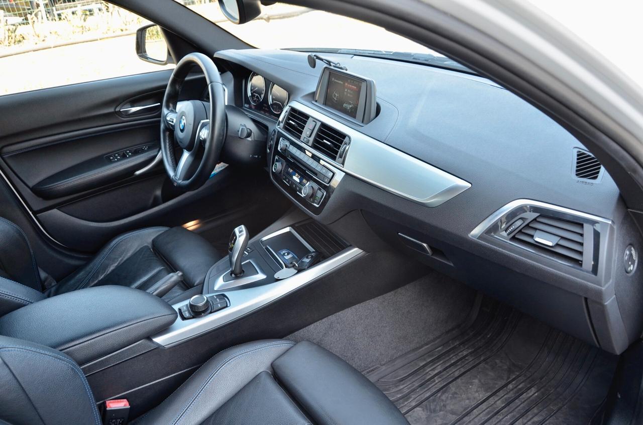 BMW 118d 2.0 MSPORT 150cv AUT, UNICOPROPRIETARIO, SERVICE BMW, UFF ITALIANA, EURO 6C, FULL LED, PELLE, PERMUTE