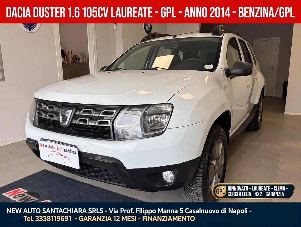 Dacia Duster 1.6 105 CV 4x2 GPL Lauréate