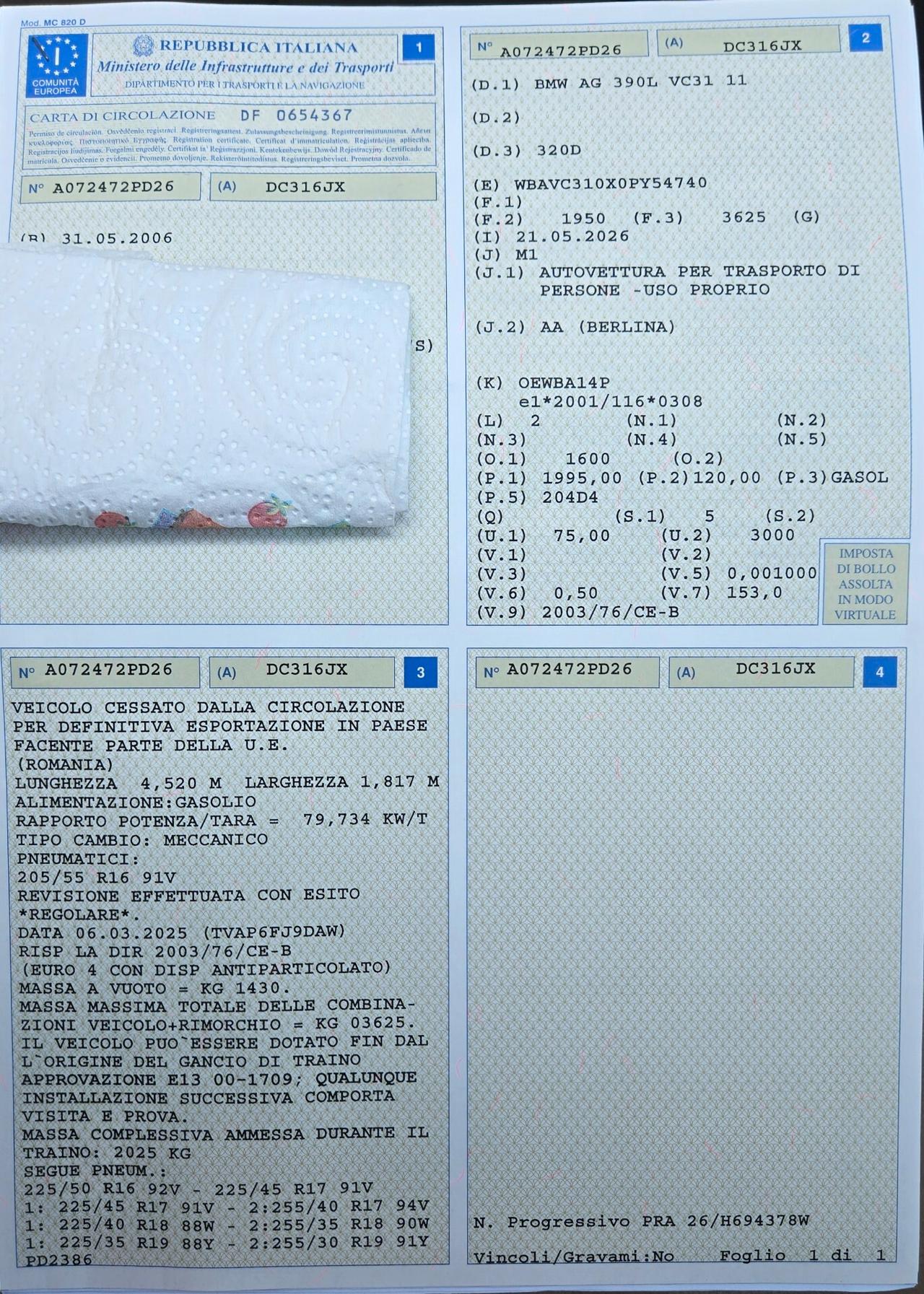 Bmw 320 320d cat Futura