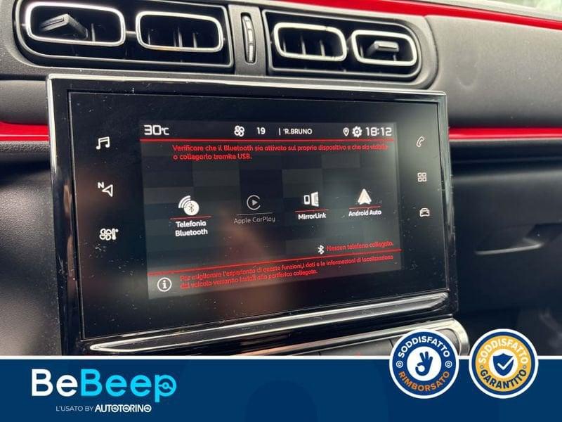 Citroën C3 1.2 PURETECH SHINE S&S 83CV NEOPATENTATI MY18