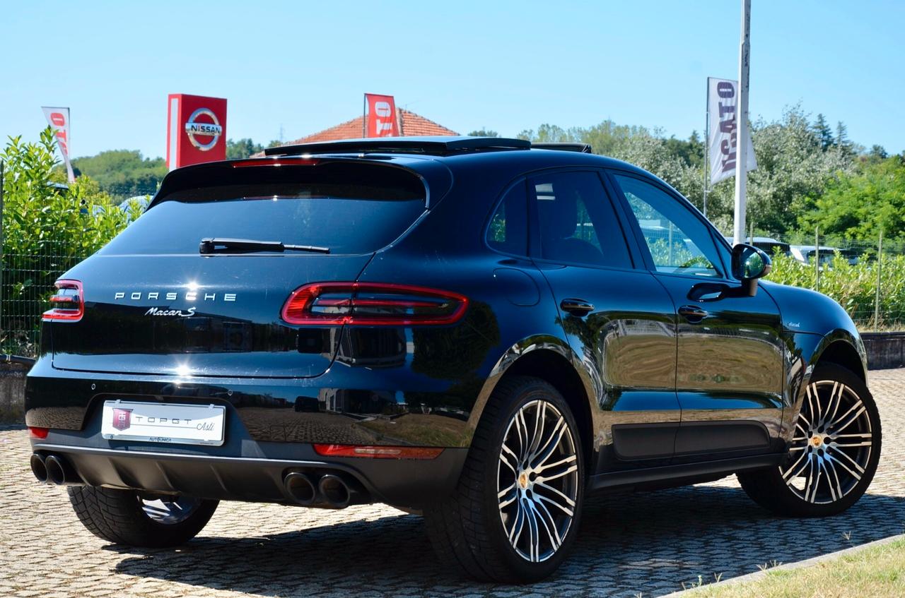 PORSCHE MACAN S 3.0d 258cv PDK, IVA ESPOSTA, TETTO, SCARICO, EURO 6B, XENO, RETROCAMERA, 21", PERMUTE
