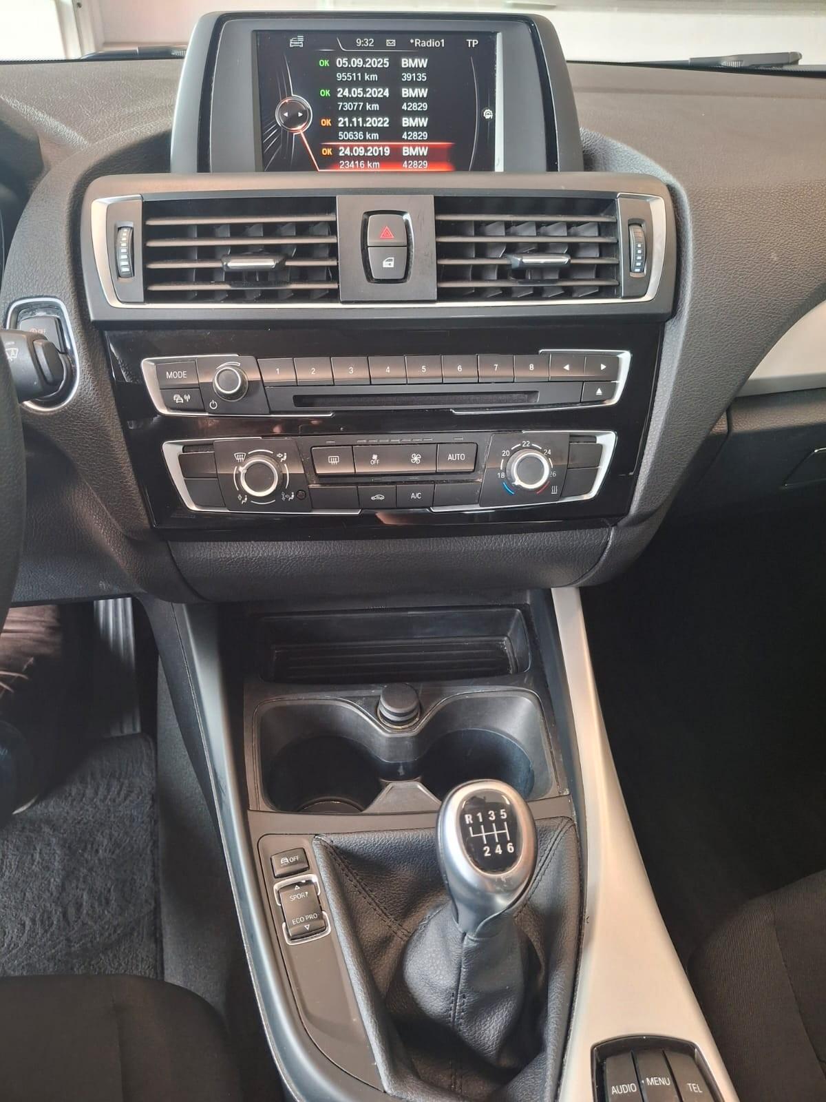BMW 114 d Advantage *TAGLIANDI CERTIFICATI*NEOPATENTATI