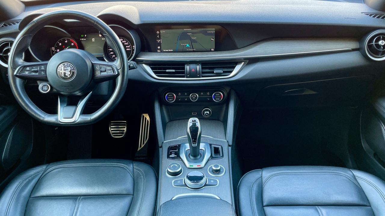 ALFA ROMEO STELVIO 2.2 Q4 TI TURBODIESEL 210CV - VOLANTE E SEDILI IN PELLE RISCALDABILI, MEMORIA