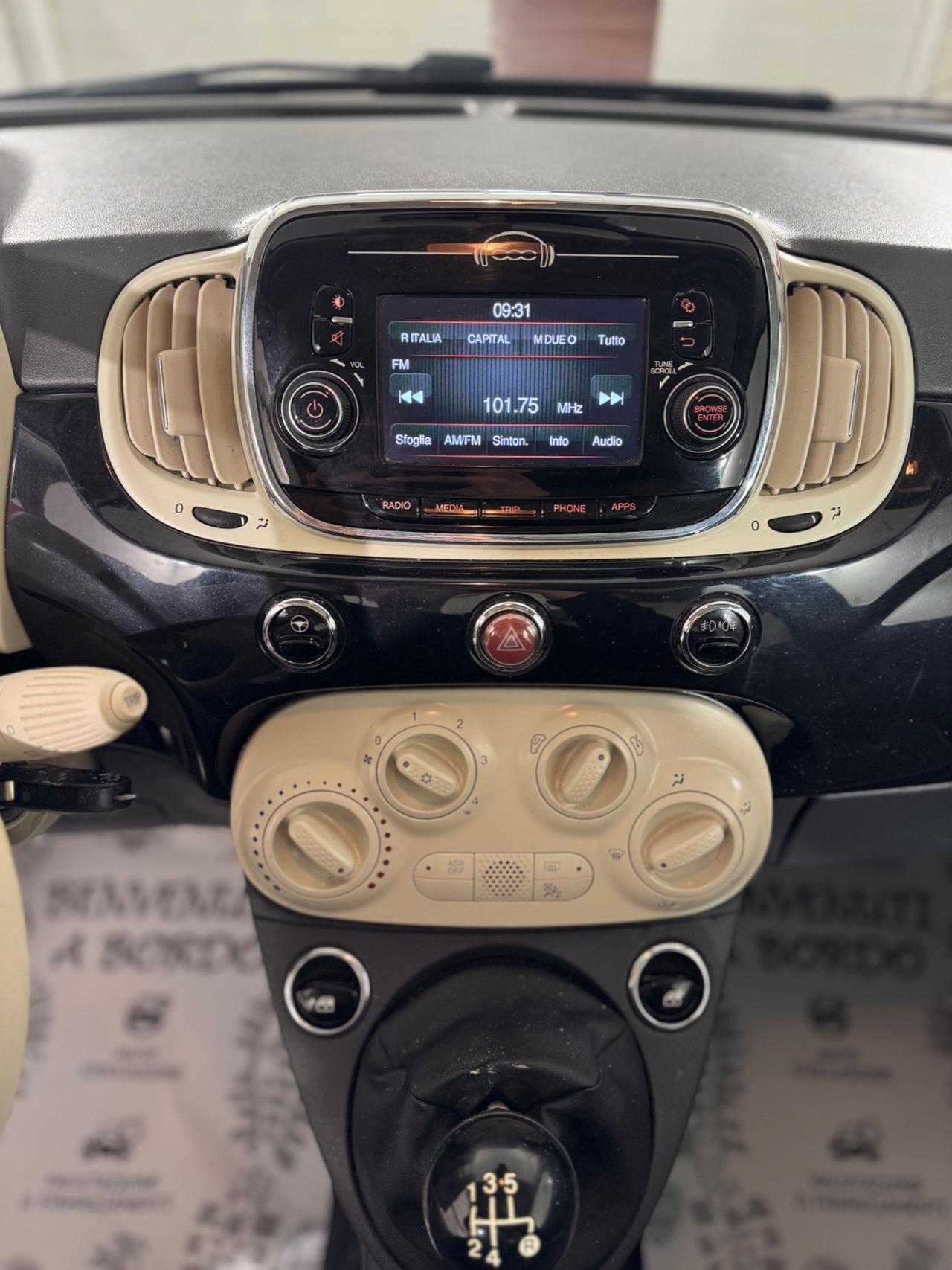 Fiat 500 1.2 Lounge TETTO PANORAMICO E SENSORI DI PARCHEGGIO