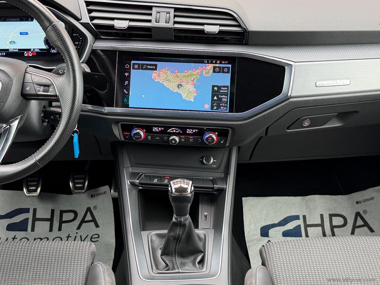 AUDI Q3 2.0TDI quattro S-LINE NAVI LED CERCHI 20 PELLE RETROCAMERA