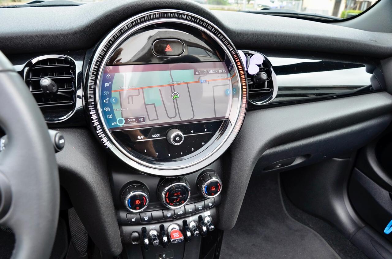MINI COOPER CABRIO 1.5 136cv AUTO, SERVICE UFF MINI, UFF ITALIANA, UNICOPROP, EURO 6D, NAVI, FARI LED, APPLE, PERMUTE