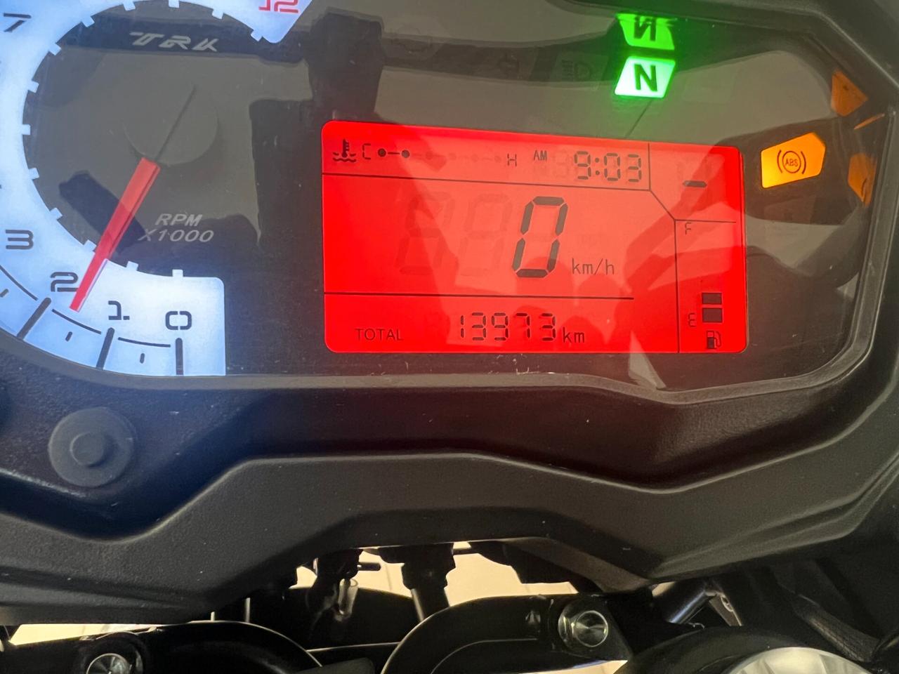 Benelli TRK 502x solo 13.973 km