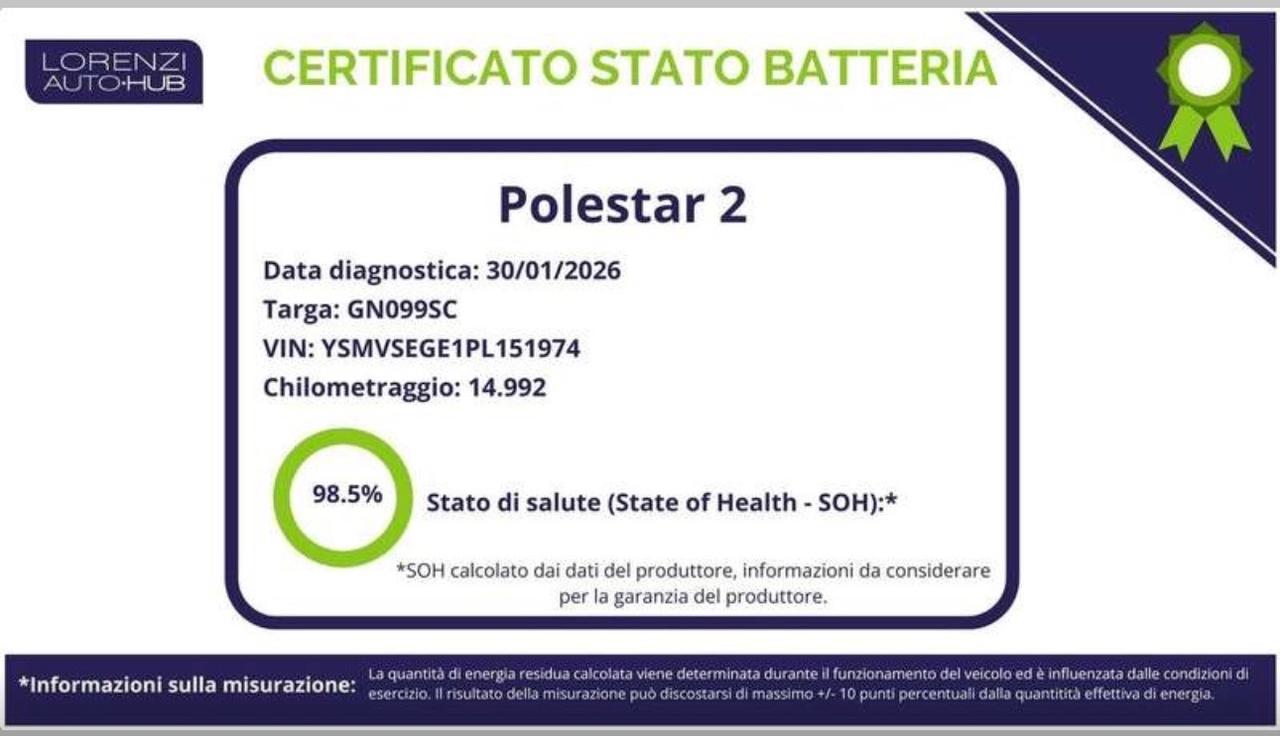 POLESTAR 2 LR 78 kWh SINGLE MOTOR PLUS PACK