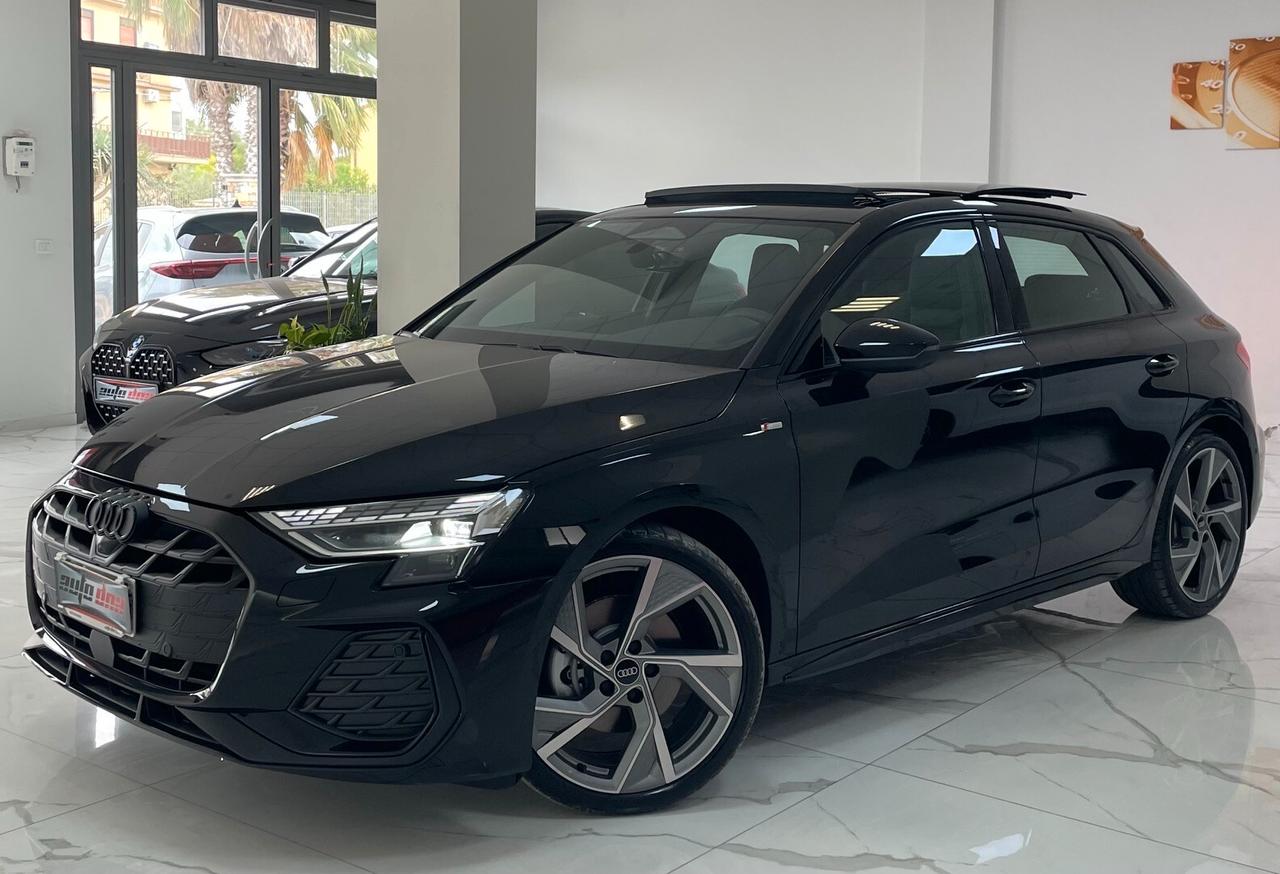 Audi A3 SPB 35 TDI 150CV S tronic S-line x3 Identity Black