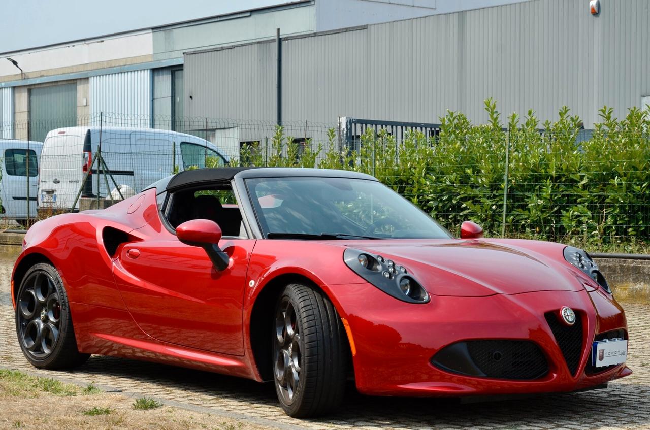 ALFA ROMEO 4C SPIDER 1750 TBI 240cv TCT, ROSSO COMPETIZIONE, EURO 6B, PERMUTE