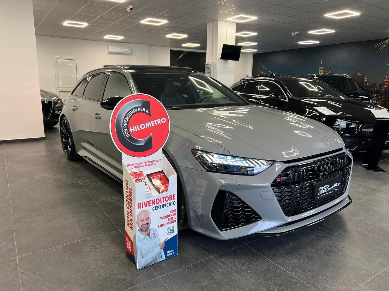 AUDI RS6 AVANT 4.0 V8 MHEV 600CV QUATTRO TETTO PELLE NAVI ANNO 2023