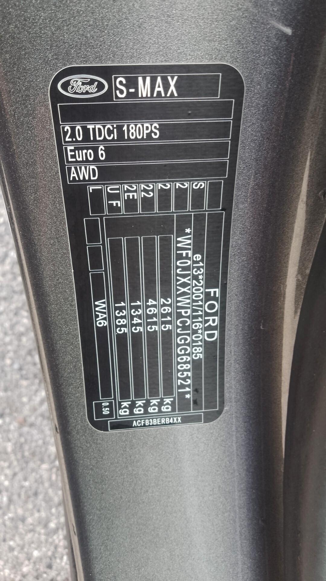 Ford S-Max 2.0 TDCi 180CV 7 POSTI Powershift Titanium