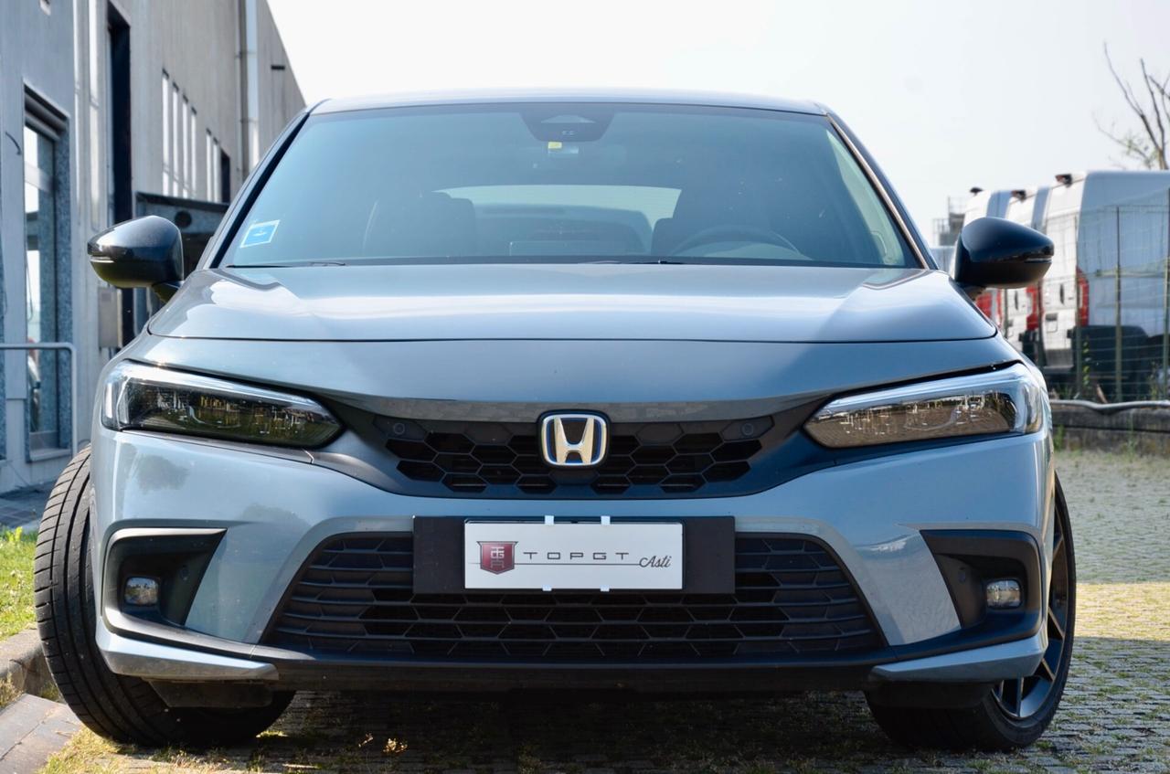 HONDA CIVIC 2.0 HEV SPORT 184cv ECVT, UNICOPROPRIETARIO, UFF ITALIANA, SERVICE HONDA, EURO 6D, FARI LED, RETROCAMERA, PERMUTE