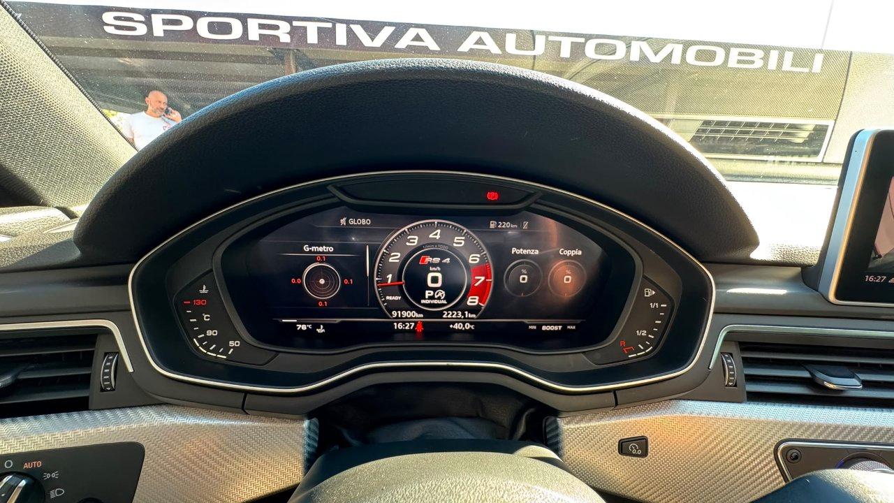 Audi SOLO MATRIMONI CON AUTISTA RS4 Avant 2.9 tfsi Exclusive edition Blu Nogaro quattro 450cv tiptronic