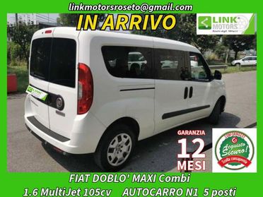 FIAT Doblo 1.6 MJT 105CV PL Combi Maxi N1 5 POSTI / +IVA