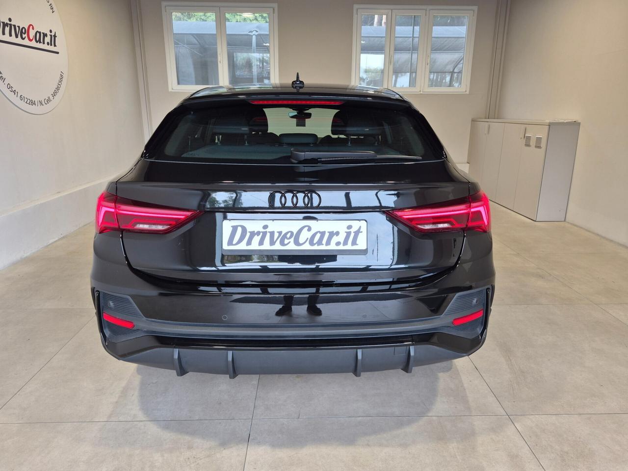Audi Q3 SPB 1.5 TFSI S LINE S-TRONIC LED NAVI BLACK PACK APPLE CAR PLAY/ANDROID AUTO C.18" ACC SED. SPORT RISC. VIRTUAL COCKPIT
