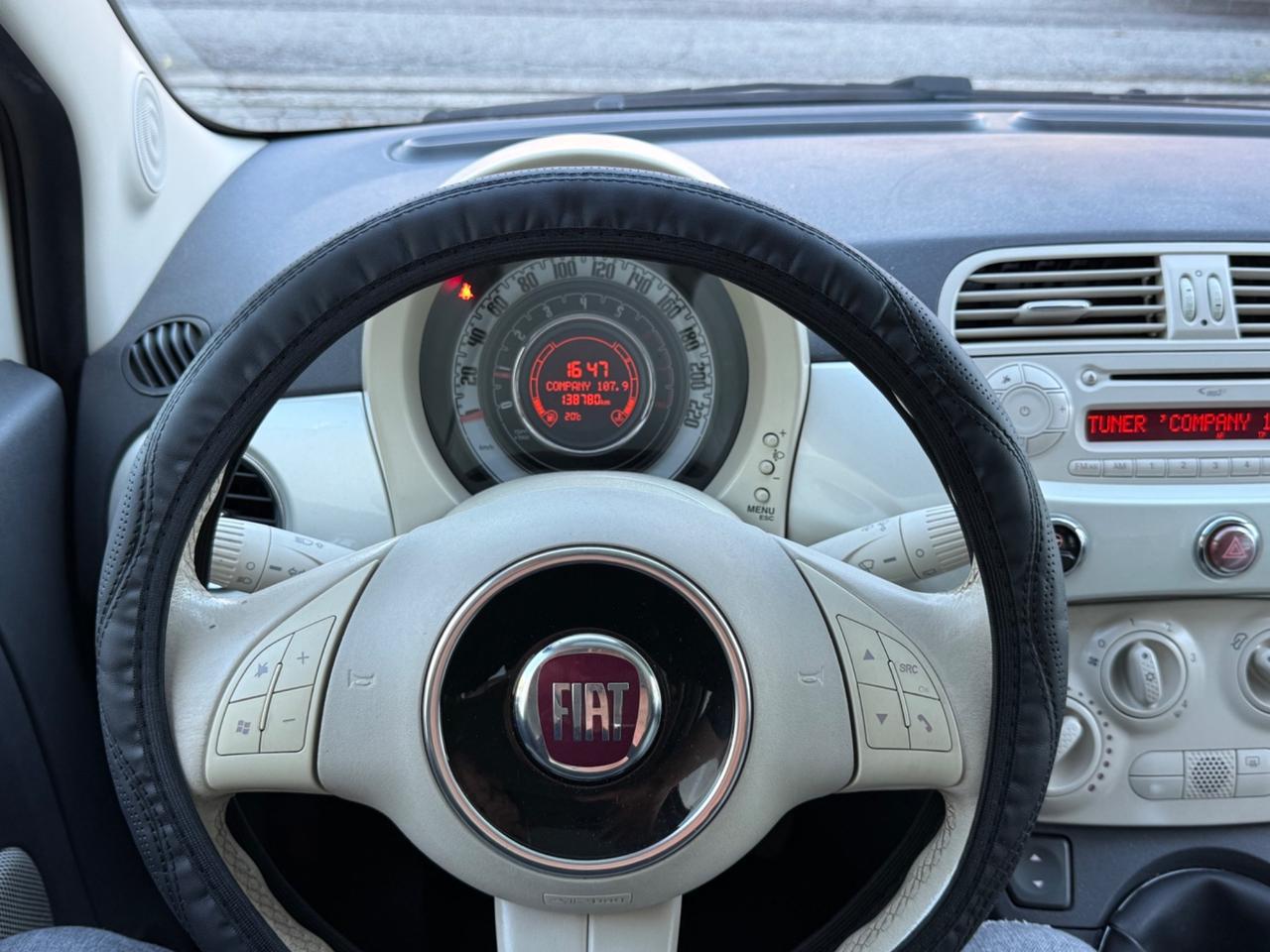 Fiat 500 Bianco speciale cielo panorama 1.2 Lounge