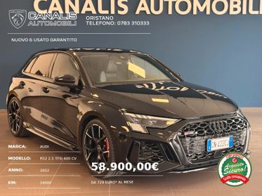 AUDI RS3 2.5 TFSI 400 CV QUATTRO 2022 *TETTO*