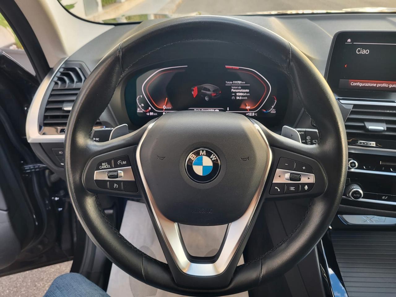 Bmw X3 X-Drive2.0 D XLine 190 CV+Luci Ambiente+Full Led+Navy Plus...