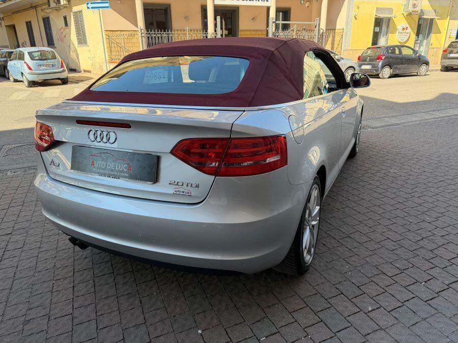 Audi a3 cabrio 2.0 tdi 140cv ambition certificata