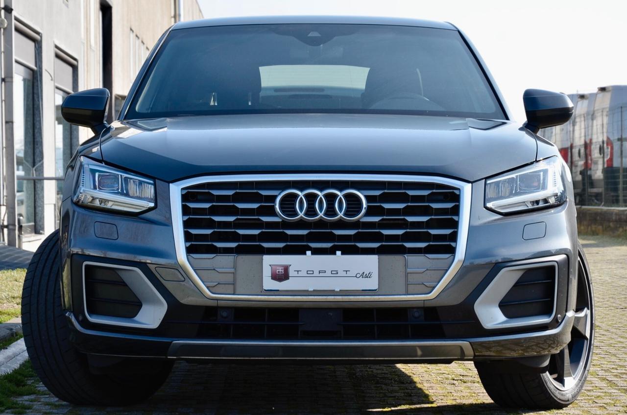 AUDI Q2 1.4 TFSI S-LINE INT+EXT 150cv S-TRONIC, UNICOPROPRIETARIO, UFF ITALIANA, FULL LED, NAVI, PERMUTE