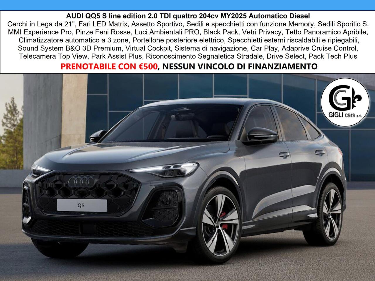 Audi Q5 Sportback Sportback S line quattro MY2025 FULL OPTIONAL MMI
