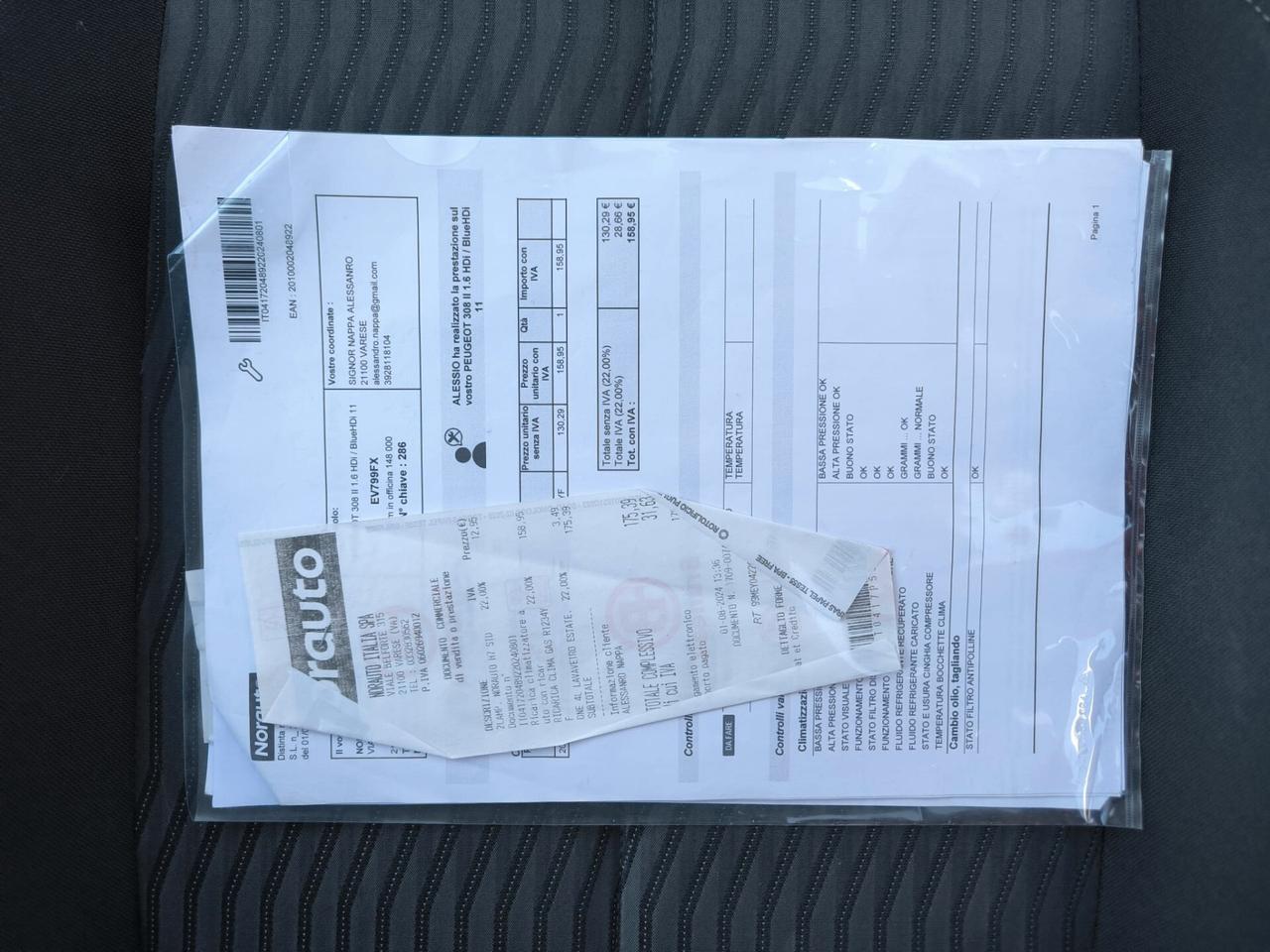 Peugeot 308 1.6 e-HDi 115 CV Stop&Start Business *GANCIO TRAINO*