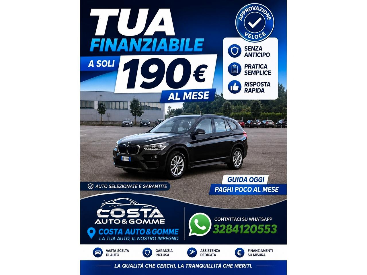 BMW X1 F48 sdrive16d ok Neopatentato