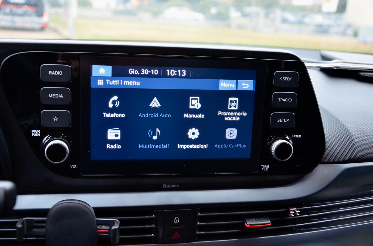 HYUNDAI i20 1.0 T-GDI 48V NLINE 120cv, GARANZIA UFF HYUNDAI, UNICOPROPRIETARIO, SERVICE UFFICIALI, UFF ITALIANA, EURO 6D, FARI LED, APPLE ANDROID, RETROCAMERA, PERMUTE