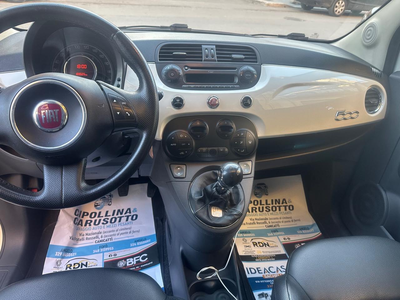 Fiat 500 1.3 Mtj 16V 75 CV Lounge 2009 KM 188605 CERT