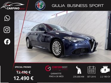 Alfa Romeo Giulia 2.2 Turbodiesel 180 CV Business Sport