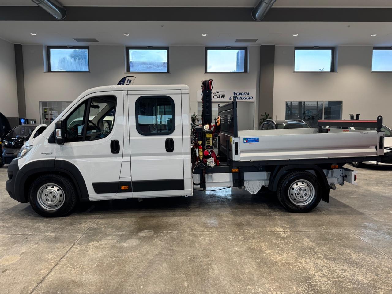 Fiat ducato 2.3mjt gru fassi e cassone fisso