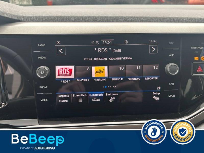 Volkswagen Polo 5P 1.0 TGI SPORT 90CV