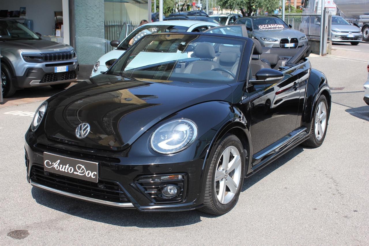 Volkswagen Maggiolino Cabrio 1.4 TSI R-LINE DSG FARI A LED - TAGLIANDI UFFICIALI!