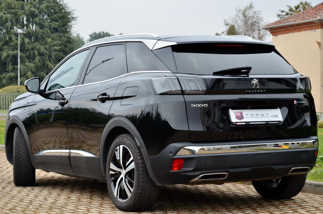 PEUGEOT 3008 1.6 HYBRID4 PLUG IN PHEV GT LINE 300cv AUTO, UFF ITALIANA, EURO 6D, FARI LED, NAVI, RETROCAMERA, PERMUTE