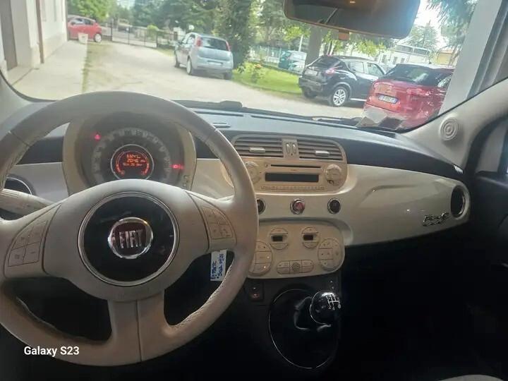 FIAT 500C 1.2 Lounge | Solo 63.000 km | Bianco Perla & Capote Rossa
