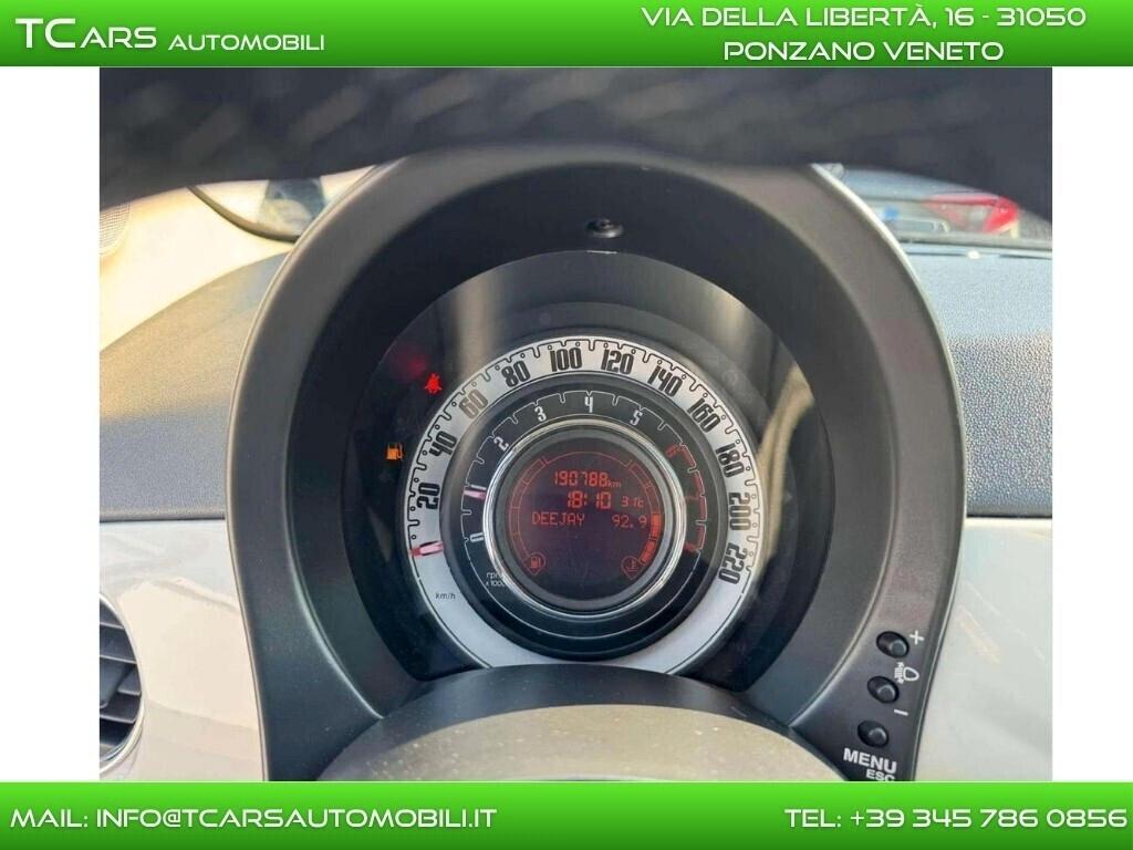 FIAT 500 1.2 BENZINA - TETTO PANORAMICO