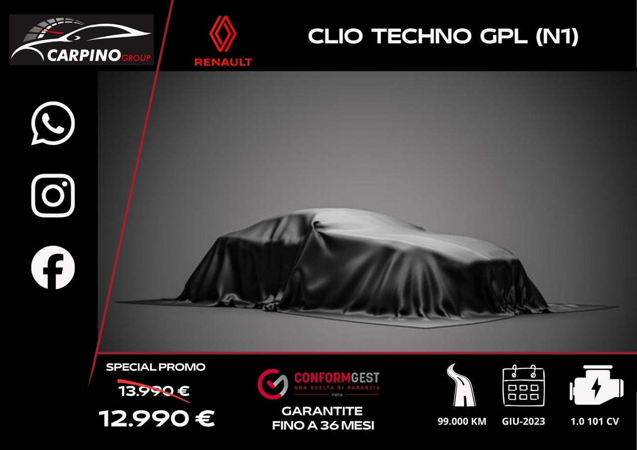 Renault Clio TCe 100 CV GPL 5 porte Techno