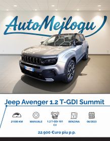 Jeep Avenger 1.2 Turbo 100 CV Summit