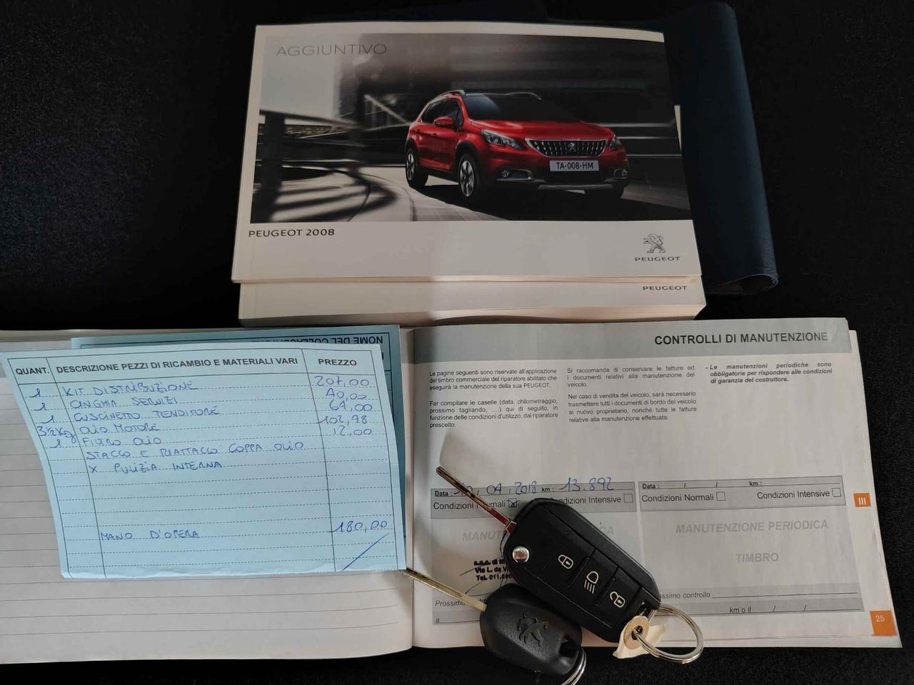 Peugeot 2008 ALLURE 1.2 BENZINA 82 CV EURO 6 B UNICO PROPRIETARIO
