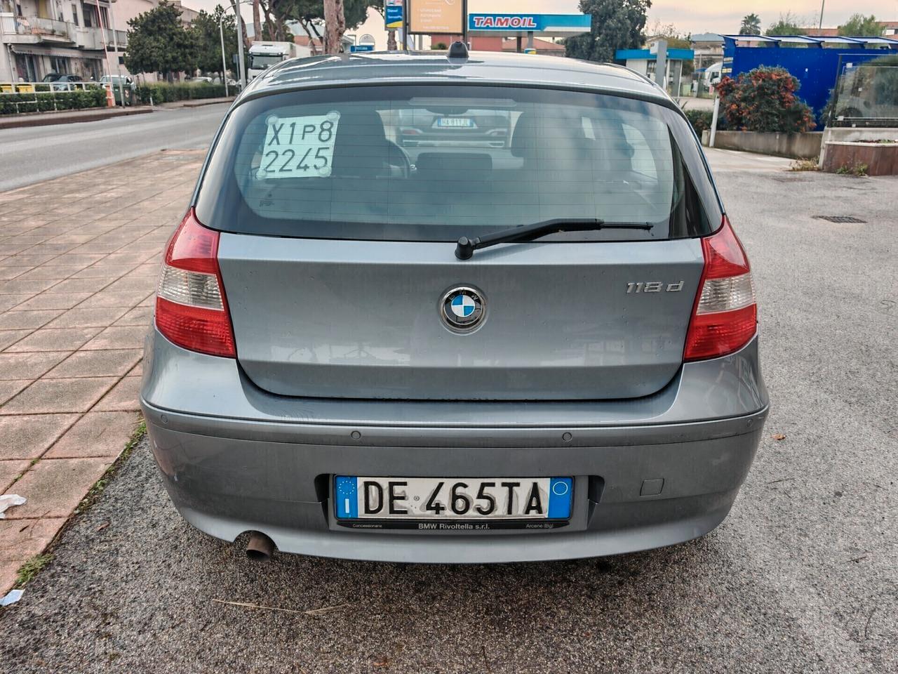 BMW 118 D 5P 122CV M47. ,OK NEOPATENTATI MAI INCIDENTATA .