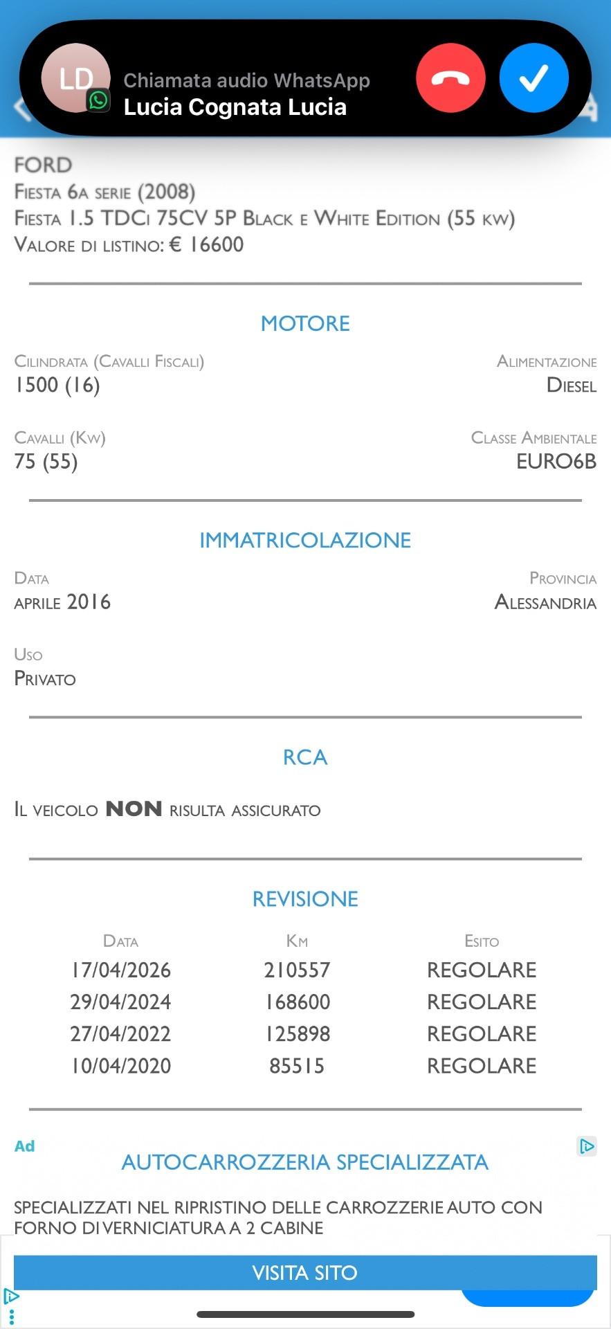 Ford Fiesta Fiesta+ 1.4 5 porte Bz.- GPL
