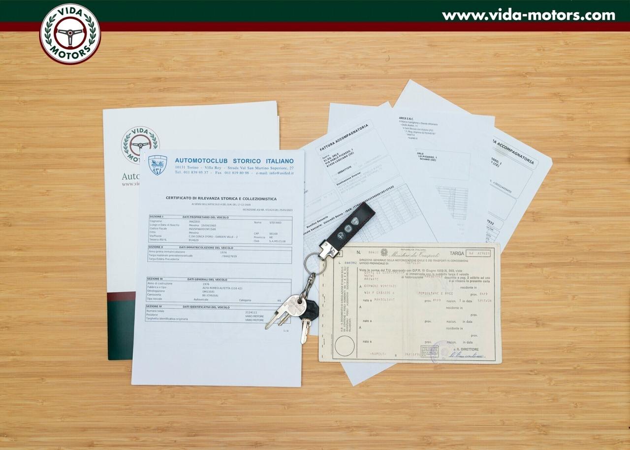 Alfa Romeo Alfetta 1.8 * BLU PERVINCA * ASI * 3950